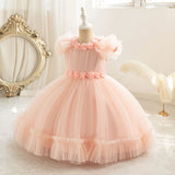 MQTIME  -  New Fashion Baby Girl Princess Butterfly Tutu Dress Puff Sleeve Child Tulle Pageant Party Birthday kids Ball Gown 2-10Y