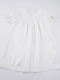 MQTIME  -  Summer Korean Peter Pan Collar Puff Sleeve High Waist Loose Solid All Match Short Woman Dress