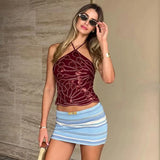 MQTIME  -  Women Retro y2k Aesthetic Halter Glitter Sequin Tanks Tops Sleeveless Backless Sexy Sparkly Club Party Vacation Vests Camisole