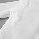  MQTIME  -  Y2k Solid Lace-up Slim-waist Turn Down Collar Long Sleeve Temperament All Match  Women Shirt