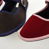 MQTIME  -  Flats Mary Jane Shoes Women Trend Velvet Casual Streetwear Ladies Shoes Canvas Buckle Strap Pointed Toe Loafers Elegant