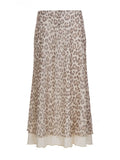  MQTIME  -  Y2k Vintage Low Waist Leopard Print Gauze Slight Strech Patchwork All Match Fashion Skirts
