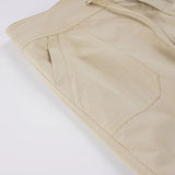 MQTIME  -  Retro Sweet Y2k Low Rise Chic Pants Women's Streetwear Lace-up Loose Straight Capris Khaki Retro Korean Chic Baggy Pant