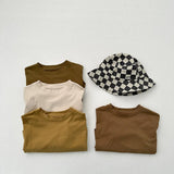 MQTIME  -  Autumn New Children Long Sleeve T Shirts Solid Baby Boys Casual T Shirts Cotton Girls Loose Bottoming Tops Kids Clothes