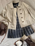 MQTIME  -  Women Jackets Vintage Elegant Autumn Fashion Sweet Single Breasted Loose Y2k Aesthetic Female Coats Casual