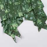 MQTIME  -  Mori Girl Style Low Waist Flower Print Irregular Vintage Folds High Strecth Skirts