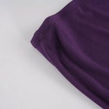  MQTIME  -  Women's Elegant Purple Low Waisted Maxi Skirt Flowy A-Line Flared Long Skirt with Elastic Waist Casual Summer Beach Dressy Skirt