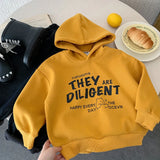  MQTIME  -  Kids Baby Boys Sweatshirt Hooded Letter Printed Thicken Warm Toddler Boys Hoodies New Winter Little Boys Pullovers