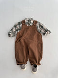  MQTIME  -  Autumn New Children Loose Overalls Solid Boys Vintage Jumpsuit Girls Strap Trousers Baby Casual Overalls Kids Clothes