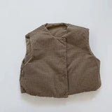 MQTIME  -  Solid Toddler Boys Vest Sleeless Round Neck Thicken Warm Kids Baby Girls Waistcoat New Winter Versatile Little Girls Cotton Vest