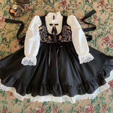 MQTIME  -  0-12Y Baby Girl Summer Black Embroidery Turkish Vintage Princess Dress for Birthday Holiday Easter Photography Eid