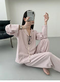 MQTIME  -  Women's Flannel Pajama Set - Oversized and Slim-Fitting Cozy and Warm for Fall/Winter with Color-Blocking Plaid Lapels