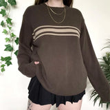 MQTIME  -  Women's Crew Neck Long Sleeve Sweater Autumn Casual Commuter Style European And American Fashion by