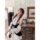 MQTIME  -  2024 New Lolita Kawaii Princess Lace Dress Woman Chic Japanese Style Sweet Y2k Mini Dress Design Elegant Short Party Dress