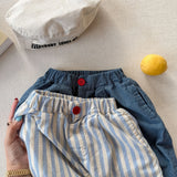MQTIME  -  Summer New Children Striped Capri Pants Boys Girls Casual Pants Baby Thin Cotton Mosquito-proof Pants Kids Loose Trousers