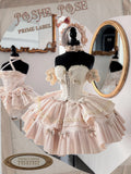 MQTIME  -  Handmade High Quality French Sweet Lolita Princess Puffy Cake Dress Mini Birthday Party Wedding Dresses Photography Clothing