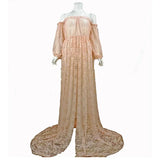  MQTIME  -  Maternity Dresses For Photo Shoot Long Pregnancy Dress Photography Gown Lace Maxi Vestidos Maternity Photography Props Clothes