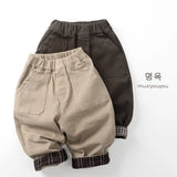  MQTIME  -  Winter New Children Warm Pants Baby Plus Velvet Thick Pants Fashion Boys Girls Harem Pants Baby Warm Fleece Trousers