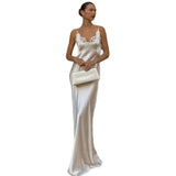 MQTIME  -  Pre-Spring Women's Fashion New Sexy Women's V-Neck Slip Dress