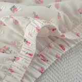 MQTIME  -  Printed Breathable Convex Jacquard Thin Suspender Shorts Lace Pajamas New Home Wear
