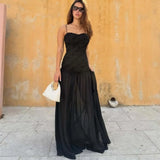 MQTIME  -  Party Dresses For Woman Tube Top Sleeveless Suspender Dress Solid Color Bodycon vestidos Fashion Elegant Temperament Trendy
