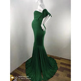  MQTIME  -  Maternity's Short Sleeve Dresses Sexy V Neck Gown Maxi Long Photography  for Pregnant Women Pregnancy Photo Shoot