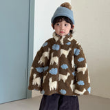 MQTIME  -  Jacket Autumn and Winter New Children's Clothing Korean Style Boys and Girls Cute Warm Lamb Wool Thickened Coat