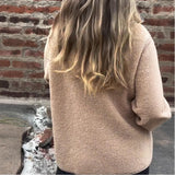 MQTIME  -  Fall/Winter 2025 New Button-down Fur Jacket Lapel Button-down Loose Warm Velvet Sweater