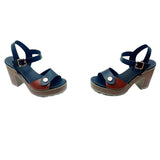 MQTIME  -  Fashion Large Size Sandals Women's Summer New European and American Thick Heel One-word Buckle High Heels