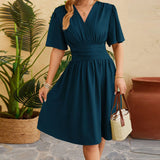 MQTIME  -  Elegant Floral Print Sleeveless Maxi Dress Women Summer Boho V-Neck Casual A-line Dress with Pockets and Belt
