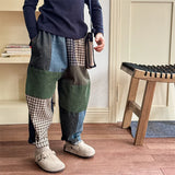 MQTIME  -  New Autumn Baby Boys Loose Patchwork Trousers Korean Style Toddlers Kids Casual Chic Haren Pants