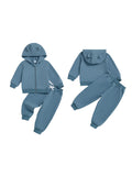 MQTIME  -  Adorable Baby Boy Girl Autumn Clothes Cozy Hooded Jacket Stretchy Pants 2 Piece Outfit Set for Fall