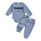 MQTIME  -  Toddler Girl Winter Knitted Outfits Floral Print Long Sleeve Sweater Elastic Waist Leggings 2 Pcs Set with Bow Detail