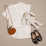  MQTIME  -  Summer New Boys And Girls Daily Casual Soft Suit 100% Cotton Children's Round Neck Short Sleeve T-Shirt + Loose Shorts 2pcs Sets