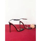 MQTIME  -  Spring Black Ultra fine Strap 12cm High Heels Strap Sexy Wristband Large Size Thin Heel Party Sandals for Women