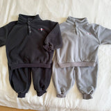  MQTIME  -  Children's Polar Fleece Suit for Boys and Girls Autumn and Winter Plus Fleece Boy's Two-piece Suit Sweater+Pant