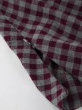  MQTIME  -  Vintage Plaid Slim Long Fishtail Skirts Women High Waist Zipper Hip Package Skirt 2026 Spring Lady Commute All-match Clothes