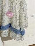  MQTIME  -  New Spring Baby Girls Printed Long Sleeve Dress Korean Style Children Ruched Sweet Princess Dresses