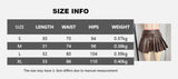 MQTIME  -  Grommet Belt PU Leather Mini Pleated Skirts Women Fashion Y2K High Waist Slim A-line Short Skirts Casual Streetwear Bottoms