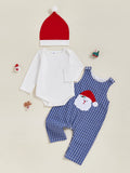 MQTIME  -  Baby Girl Winter Sets Long Sleeve Hooded Jumpsuit Reindeer Print Leggings with Matching Headband and Mittens Ensemble