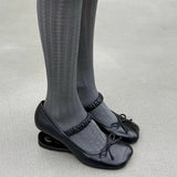 MQTIME  -  New Style Fashion Patent leather Bowknot Women Pumps Spring Summer Strange Fretwork High Heels Mary Jane Female Daily Shoes
