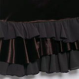  MQTIME  -  Chic Fashion Velvet Splicing High Waist Mini Skirts For Women New Ruffles Elegant Skirt Woman Y2k Night Club Party Skirts﻿ ﻿