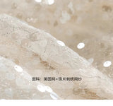 MQTIME  -  New and improved version of qipao dress for girls in autumn, new Chinese style sequin dress, little girl princess dress