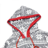 MQTIME  -  parent-children clothing Hooded long sleeves One-Piece  Family Christmas Halloween Pajama Set boys and girls Zipper printed suit