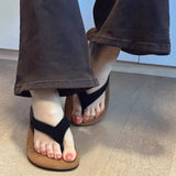 MQTIME  -  Summer New Womens Shoes Retro Luxury Flat Bottom Flip Flops for Woman Fashion Vacation Casual Shoes Designer Shoes Zapatos Mujer