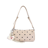 MQTIME  -  Women Small Polka Dot PU Underarm Shoulder Bag Lady Retro Handbags and Purses New Trend Cute Hand Bags