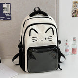 MQTIME  -  Adorable  Bapa for Middle School Girls High Aesthetic Durable Nylon Waterproof Large Capaci School Bag Cartoon Design
