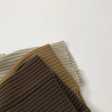 MQTIME  -  2025 New Korean Boutique Turtleneck Knitted Kids Sweaters Pit Stripe Bottoming Sweatershirts for Boys and Girls