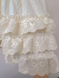 MQTIME  -  Forest style fresh and cute elastic waist lace trim cake dress  white skirt  kawaii  micro skirt Y2K skirt