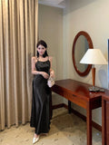 MQTIME  -  Elegant Dresses Women Ribbon Sleeveless Sexy Slim Satin Spring Backless Mermaid Dress Party Vintage Temperament Female